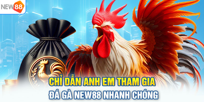 Chỉ dẫn anh em tham gia đá gà NEW88 nhanh chóng